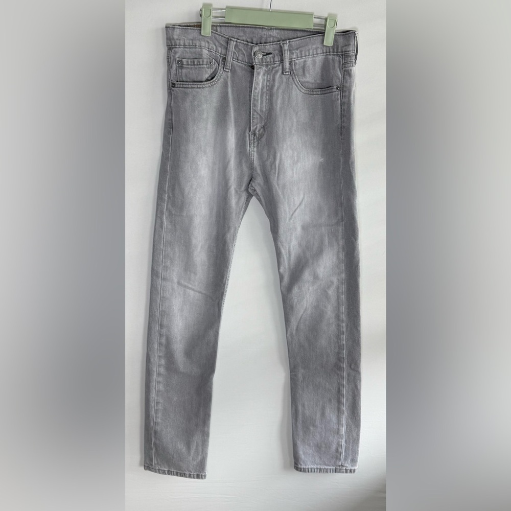 Levi's Men's Straight Jeans in Light Gray